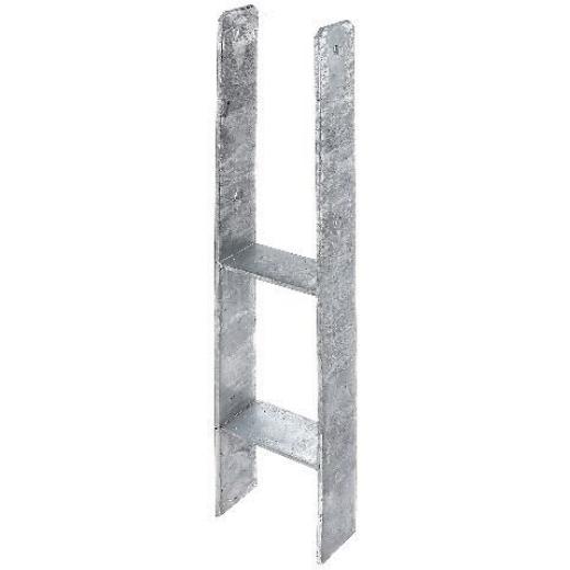 H-Pfostenträger 101x300x600x60mm STA roh TZN GAH