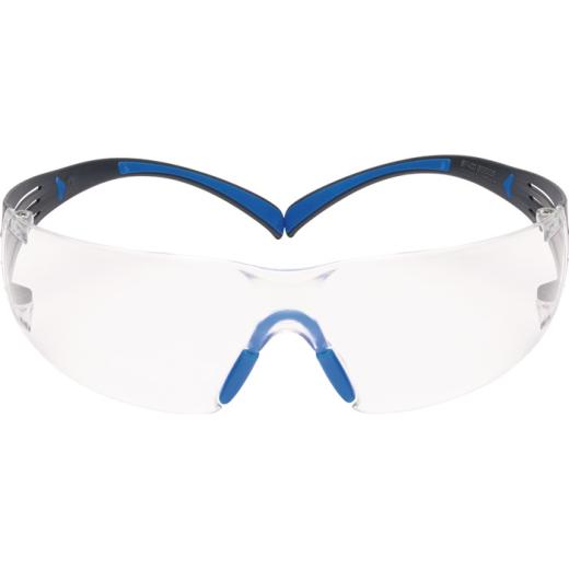 Schutzbrille SecureFit-SF400 EN 166-1FT Bügel graublau,Scheibe klar PC 3M