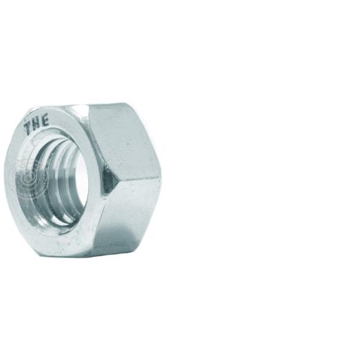 Sechskantmuttern DIN 934 (ISO 4032) | Stahl 6-8 galvanisch verzinkt | M 2.5 | 1000 Stück