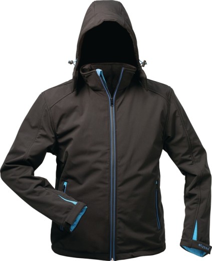 Wintersoftshelljacke Uranos Gr.XXL schwarz/blau ELYSEE
