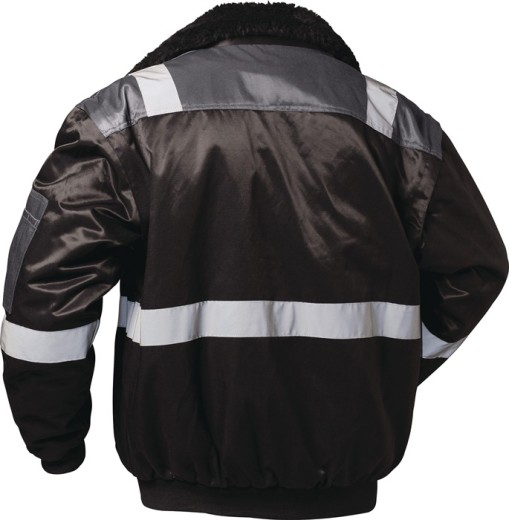 Kombipilotenjacke 4 in 1 Kirkenes Gr.XL schwarz/grau NORWAY
