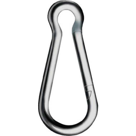 Karab.h.DIN 5299,Form C L.100mm Drahtstärke 10mm Trgf.350kg ZN | 25 Stück