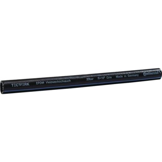 EPDM Industrie- u.Vielzweckschlauch L.40m ID 25mm AD 35mm TECWERK | 40 Stück