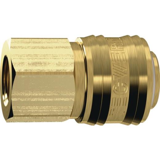 Schnellverschlusskupplung DN 7,2,IG MS blk Gew.G 1/4 Zoll 11,89mm TECWERK | 10 Stück