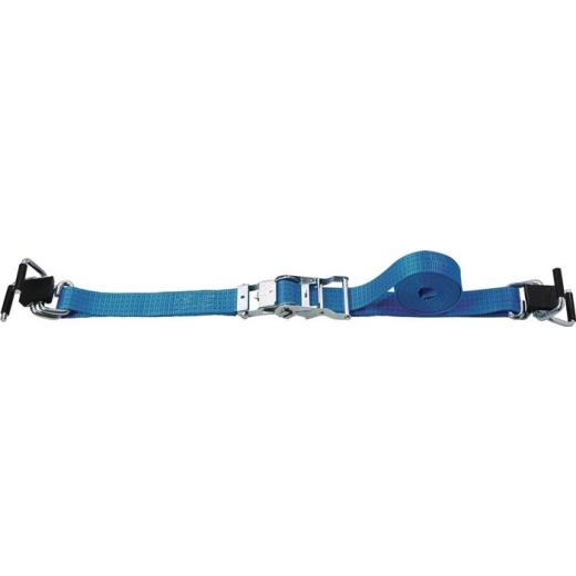 Zurrgurt DIN EN 12195-2 L.4m B.50mm m.Ratsche+Bordwandkralle LC U TECWERK