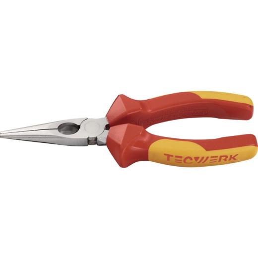 Flachrundzange L.160mm Mehrkomp.-Hüllen TECWERK