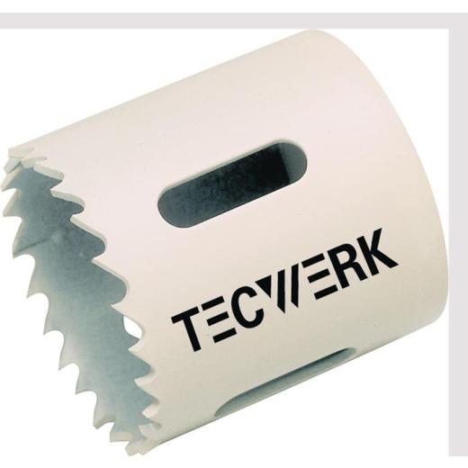 Lochsäge D.29mm Schnitt-T.38mm 4/6 Kombizahn HSS-Bi-Metall o.Zub.TECWERK