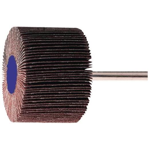 Fächerschleifer Ø50xH30mm K.60 Korund Schaft-D.6mm TECWERK | 10 Stück