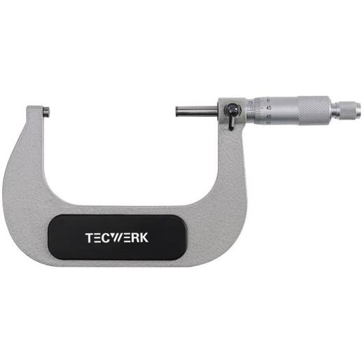 Bügelmessschraube DIN 863/1 75-100mm Spindel-D.6,5mm TECWERK