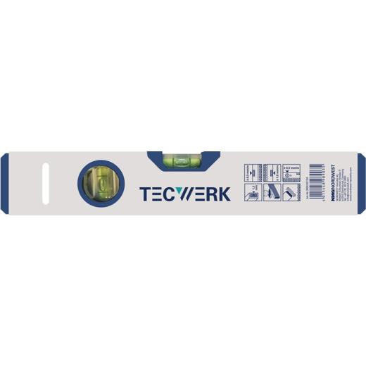 Wasserwaage 60cm Alu.silber ± 0,5mm/m TECWERK