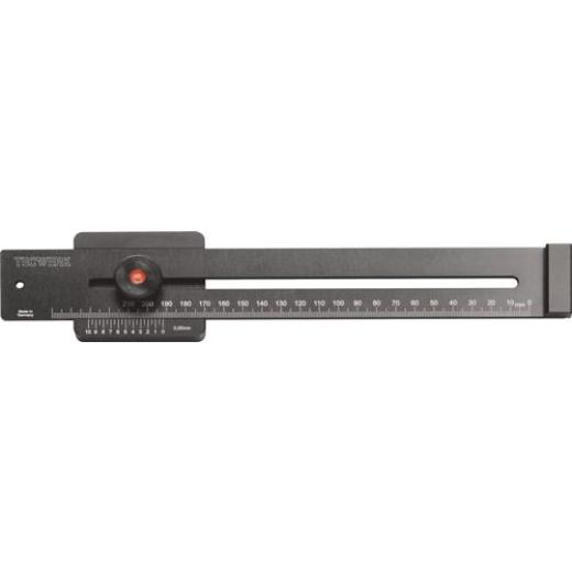 Streichmaß 200mm m.flachem Schieber TECWERK
