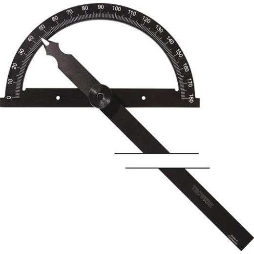Winkelmesser Gradbogen-D.200mm Schenkel-L.300mm TECWERK