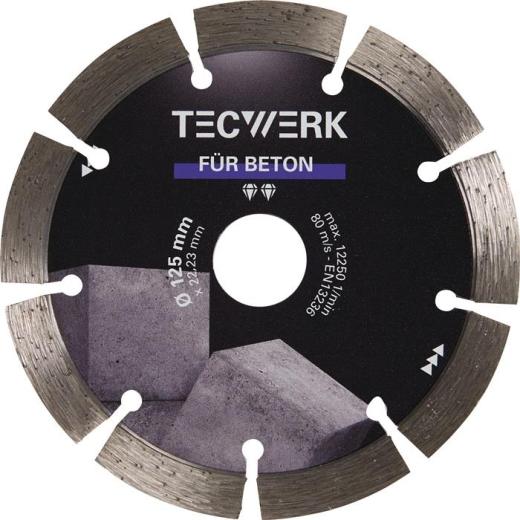 Diamanttrennscheibe Univ.BETON D.125mm Bohr.22,23mm Seg.-B.33,8mm