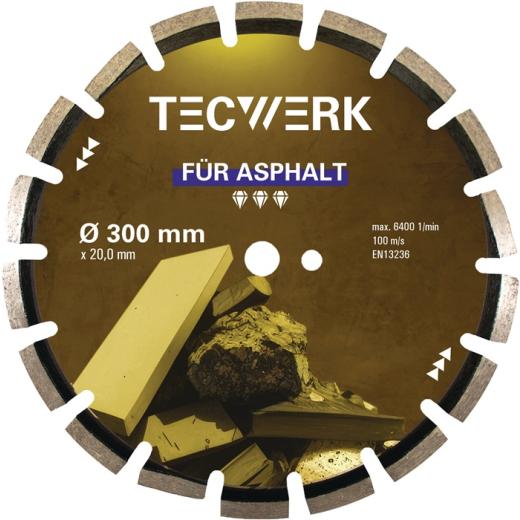 Diamanttrennscheibe ASPHALT D.400mm Bohr.25,4mm Seg.-H.10mm Seg.-S.3,4mm