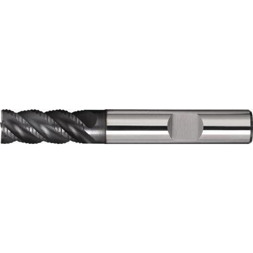 Schaftfräser DIN 6527L Typ NR-UNI D.8mm Einsatz-L.25mm VHM TiAlN HB Z.4 lang