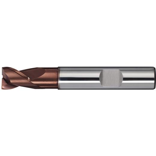 Bohrnutenfräser DIN 6527K TypN D.3mm VHM TiAlN HB Z.2 kurz TECWERK