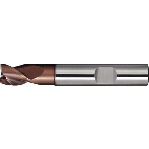 Bohrnutenfräser DIN 6527K TypN D.6mm VHM TiAlN HB Z.3 kurz TECWERK