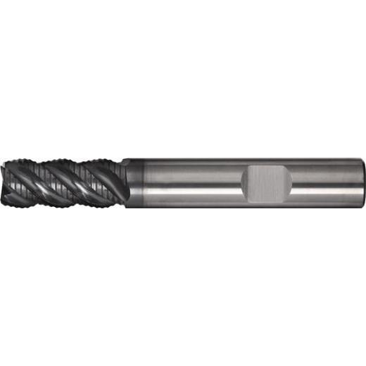 Schaftfräser DIN 6527L Typ HR D.6mm Einsatz-L.-mm VHM TiAlN HB Z.4 lang TECWERK