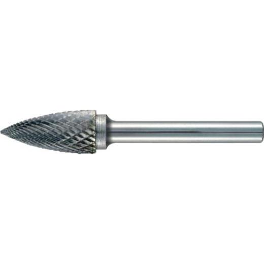 Frässtift SPG D.3mm Kopf-L.12mm Schaft-D.3mm HM Verz.Normal,fein TECWERK