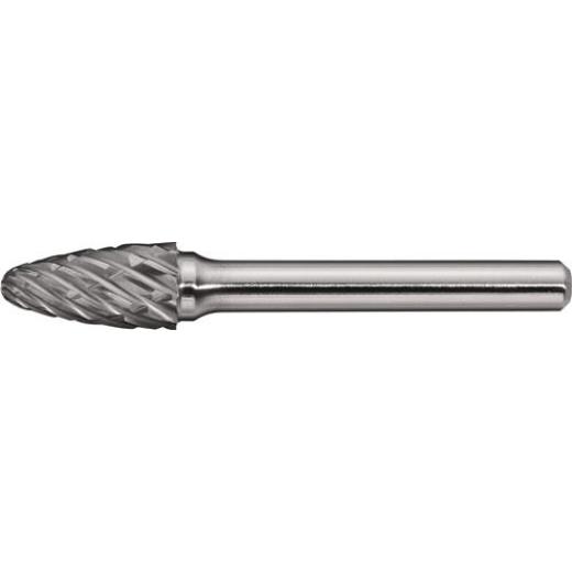 Frässtift RBF Special Steel D.12mm Kopf-L.25mm Schaft-D.6mm HM Verz.Kreuz TECWERK