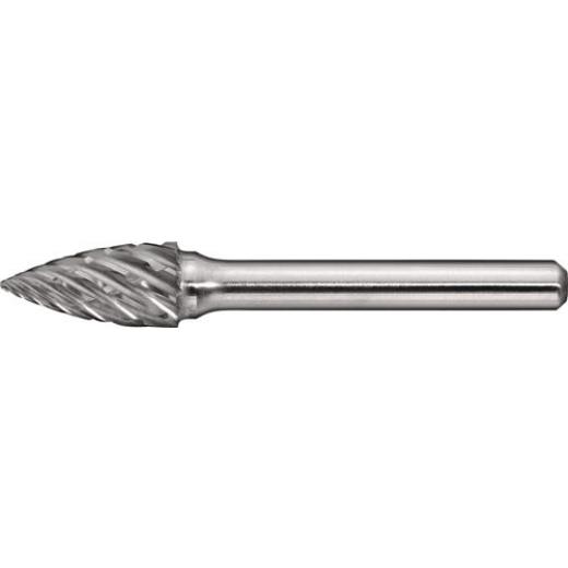 Frässtift SPG Special Steel D.6mm Kopf-L.16mm Schaft-D.6mm HM Verz.Kreuz TECWERK