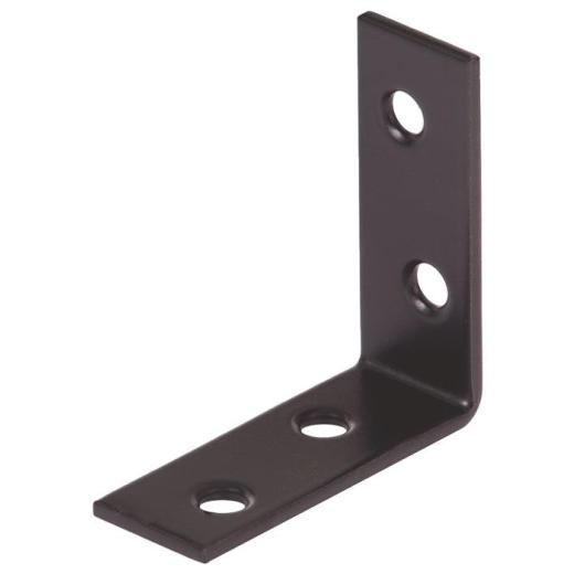 Stuhlwinkel L.40x40mm B.15mm S.1,75mm STA galv.bvz. schw. ku.-besch.Loch-D.4,5mm | 50 Stück