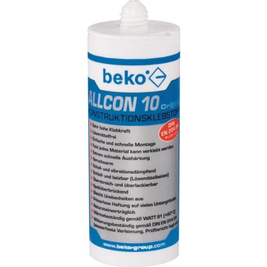 Konstruktionskleber Allcon 10 ® beige EN 204:D4 150 ml BEKO | 20 Stück