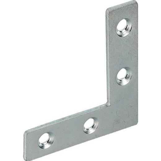 Flachwinkel L.75x75mm B.12mm S.1,5mm STA blau verz.VORMANN | 100 Stück