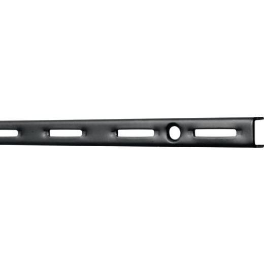 Wandsch.L.2000mm schwarz ma STA einreihige Lochung ELEMENT SYSTEM