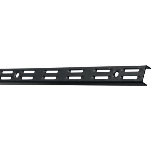 Wandsch.L.2000mm schwarz ma STA zweireihige Lochung ELEMENT SYSTEM