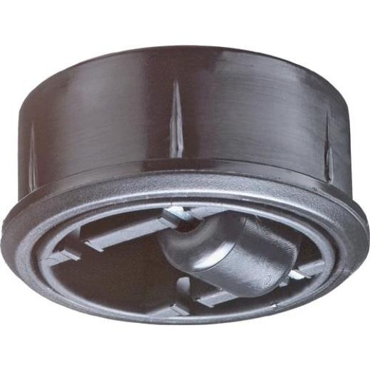 Kunststoffglocke D.65mm Trgf.50kg Einpresstiefe 18mm harte BD BS ROLLEN