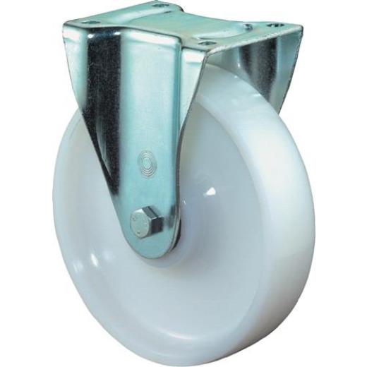 Schwerlast-Bockrolle D.200mm Trgf.800kg Ku.Platte L135xB110mm BS ROLLEN