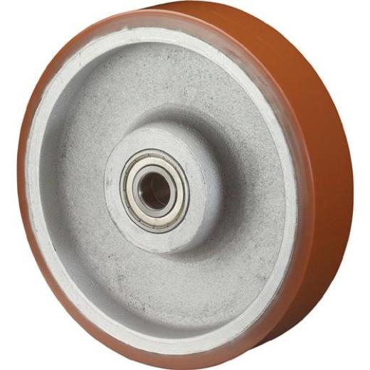 Ersatzrad D.125mm Trgf.550kg Aluminium/Guss Achs-D.20mm Nabenl.60mm BS ROLLEN