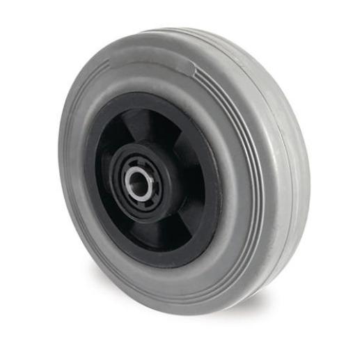 Ersatzrad D.200mm Trgf.205kg VG grau Achs-D.12mm Nabenl.59mm PROMAT