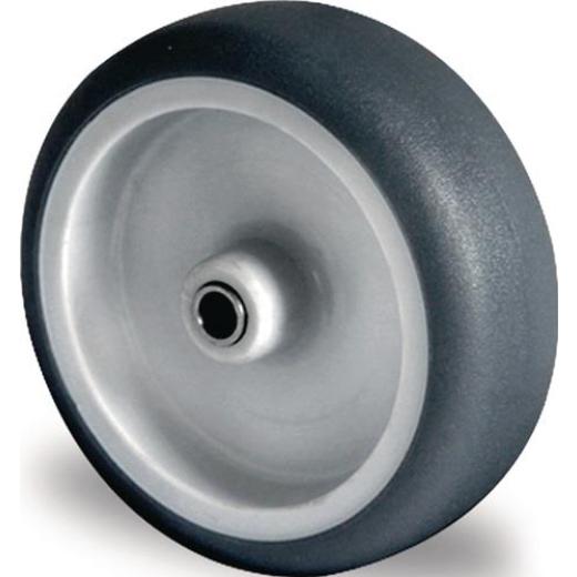 Ersatzrad D.75mm Trgf.75kg TPE grau Achs-D.6mm Nabenl.28mm PROMAT