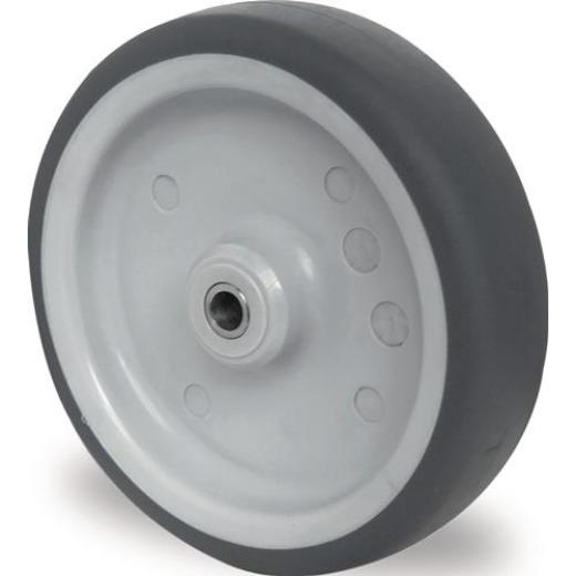 Ersatzrad D.100mm Trgf.100kg TPE grau Achs-D.8mm Nabenl.36mm PROMAT