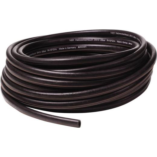 NBR-Vielzweckschlauch ID 13mm Wandst.3,5mm L.40m PROMAT | 40 Stück