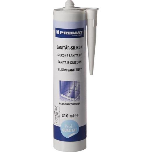 Sanitär-Silikon weiß 310 ml Kartusche PROMAT chemicals | 15 Stück