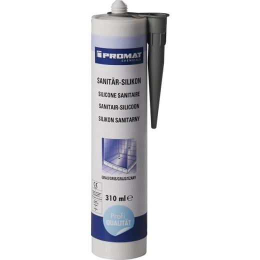 Sanitär-Silikon grau 310 ml Kartusche PROMAT chemicals | 15 Stück