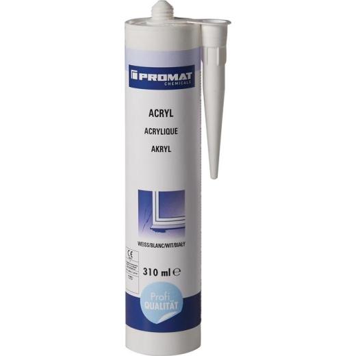 Acryl 310 ml weiß Kartusche PROMAT chemicals | 15 Stück