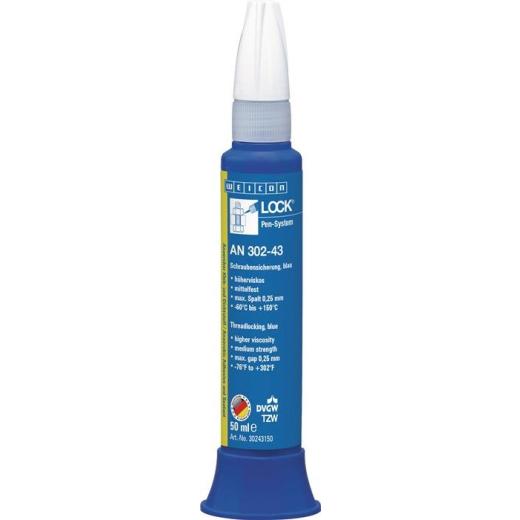 Schraubensicherung WEICONLOCK® AN 302-43 50ml mf.hv.blau DVGW,KTW Pen WEICON