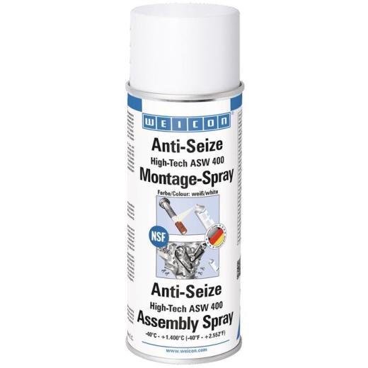 Montagepaste Anti-Seize High-Tech 400 ml weiß NSF H1 Spraydose WEICON | 12 Stück