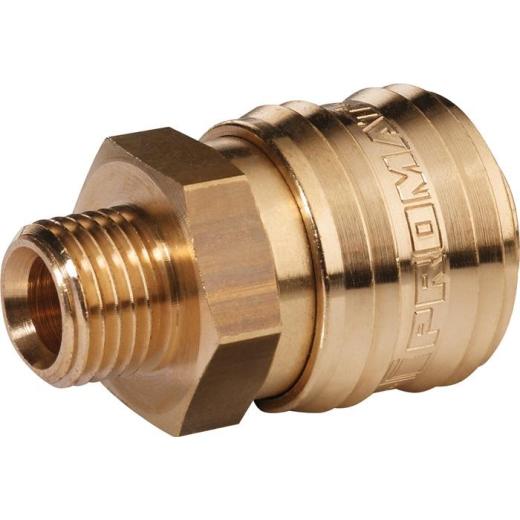Schnellverschlusskupplung DN 7,2,AG MS blk Gew.G 1/4 Zoll 13,16mm PROMAT | 10 Stück