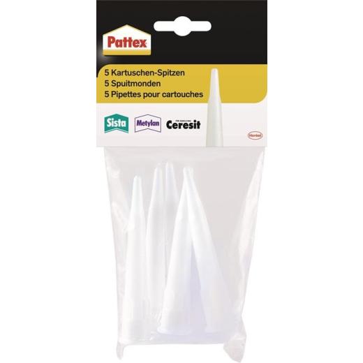 Kartuschenspitzen PFWKS Ku.5 Spitzen,1 Verschlusskappe Btl.PATTEX | 15 Stück