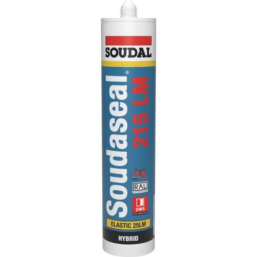Hybridpolymerdichtstoff SOUDASEAL 215 LM weiß 290ml Kartusche SOUDAL | 12 Stück