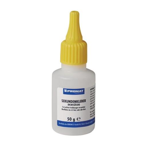 Sekundenkleber dickflüssig 50g farblos Flasche PROMAT CHEMICALS | 20 Stück