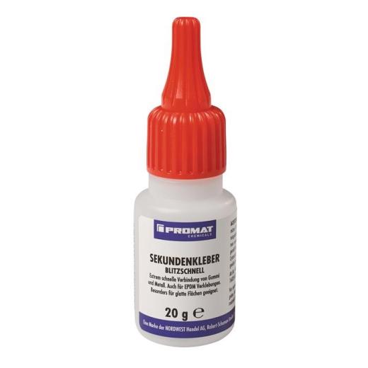 Sekundenkleber blitzschnell 20g farblos Flasche PROMAT CHEMICALS | 10 Stück