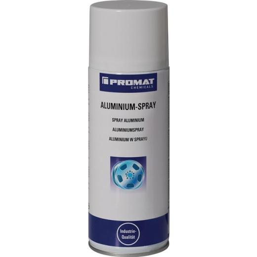 Aluminiumspray b.+300GradC (kurzzeitig) mattsilber 400 ml Spraydose | 12 Stück