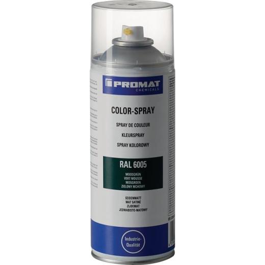 Colorspray moosgrün seidenmatt RAL 6005 400 ml Spraydose TECWERK CHEMICALS | 6 Stück