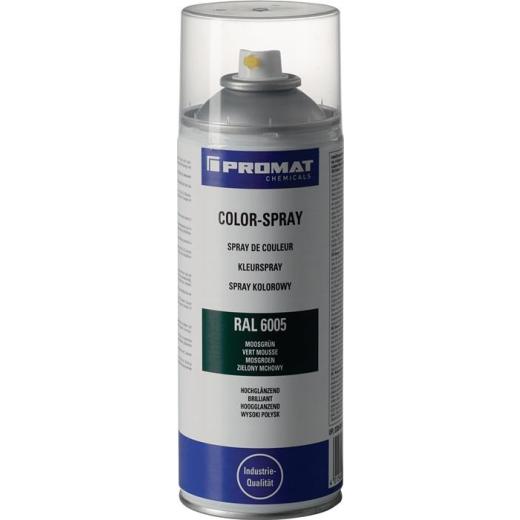 Colorspray moosgrün hochglänzend RAL 6005 400 ml Spraydose PROMAT CHEMICALS | 6 Stück